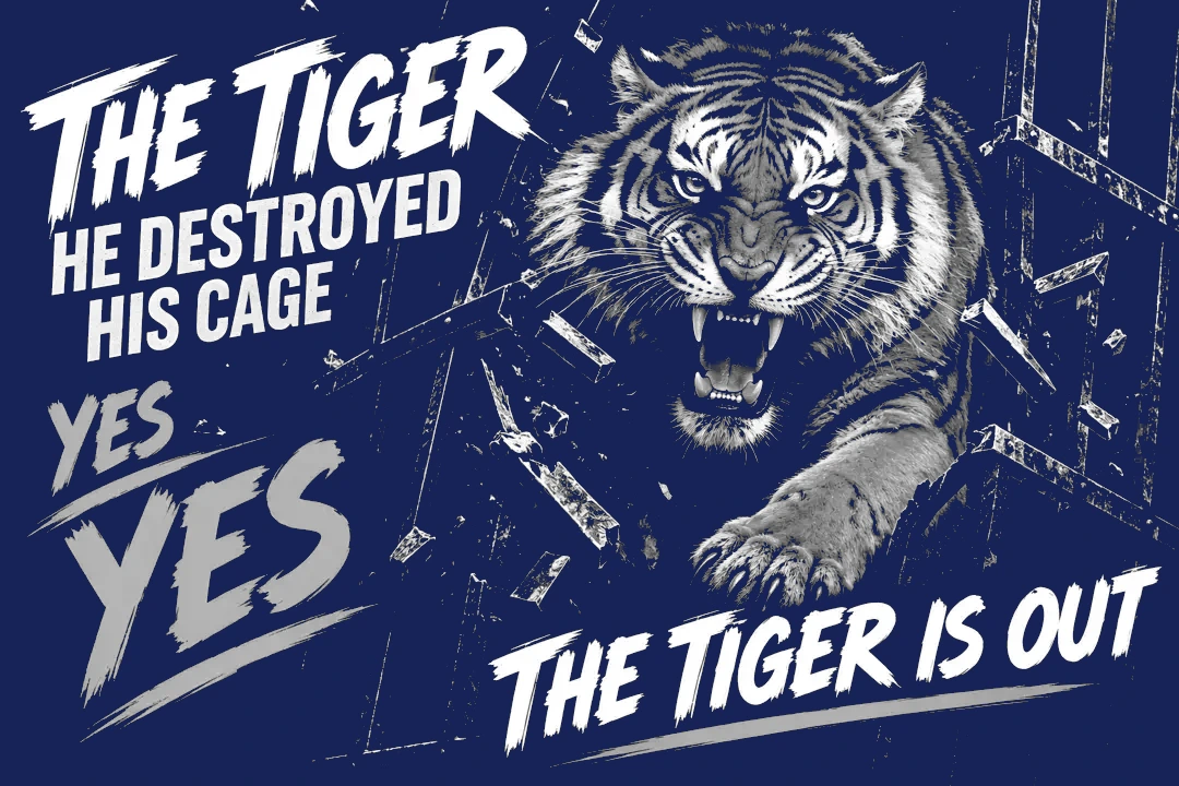 The Tiger He Destroyed His Cage Poem By Nael